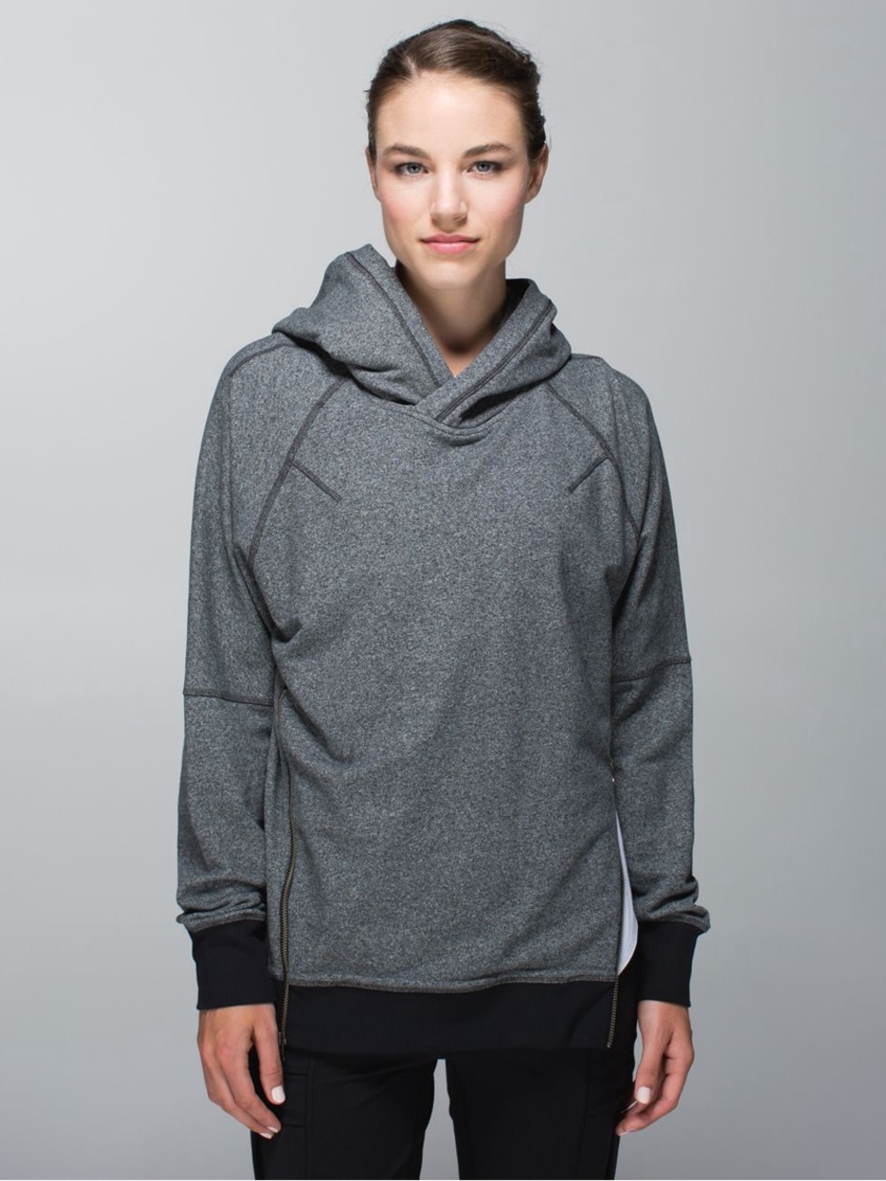 Lululemon Om & Roam Heathered Speckled Black Pullover Sweater